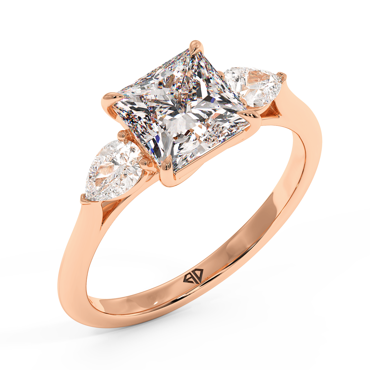 18K Rose Gold Verona Engagement Ring