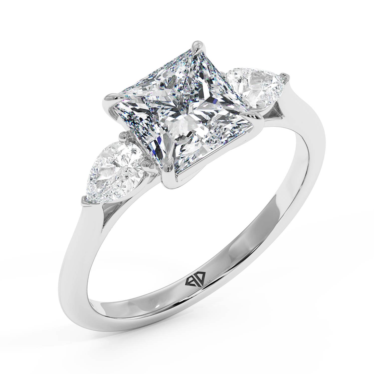 18K White Gold Verona Engagement Ring