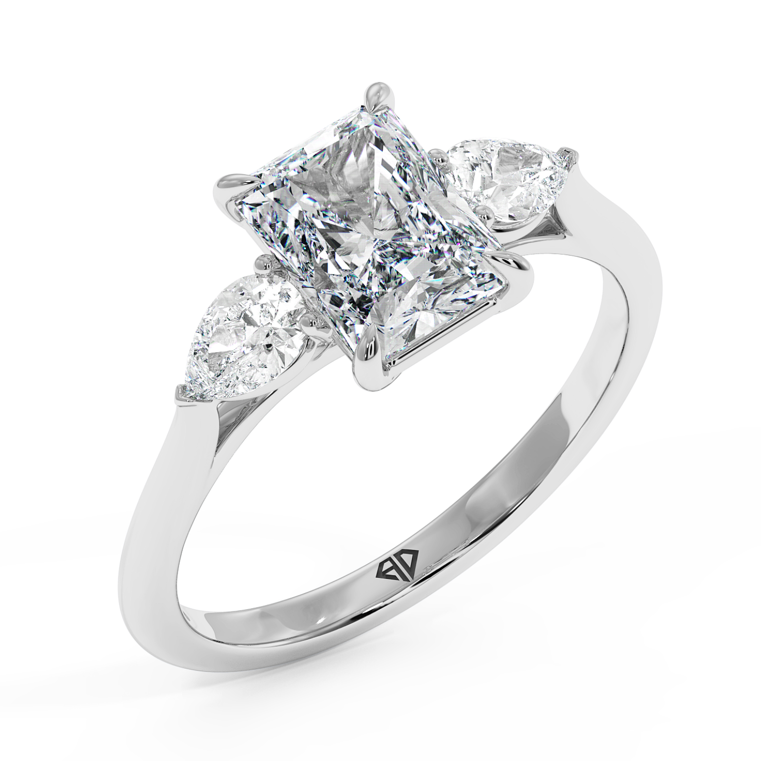 18K White Gold Verona Engagement Ring