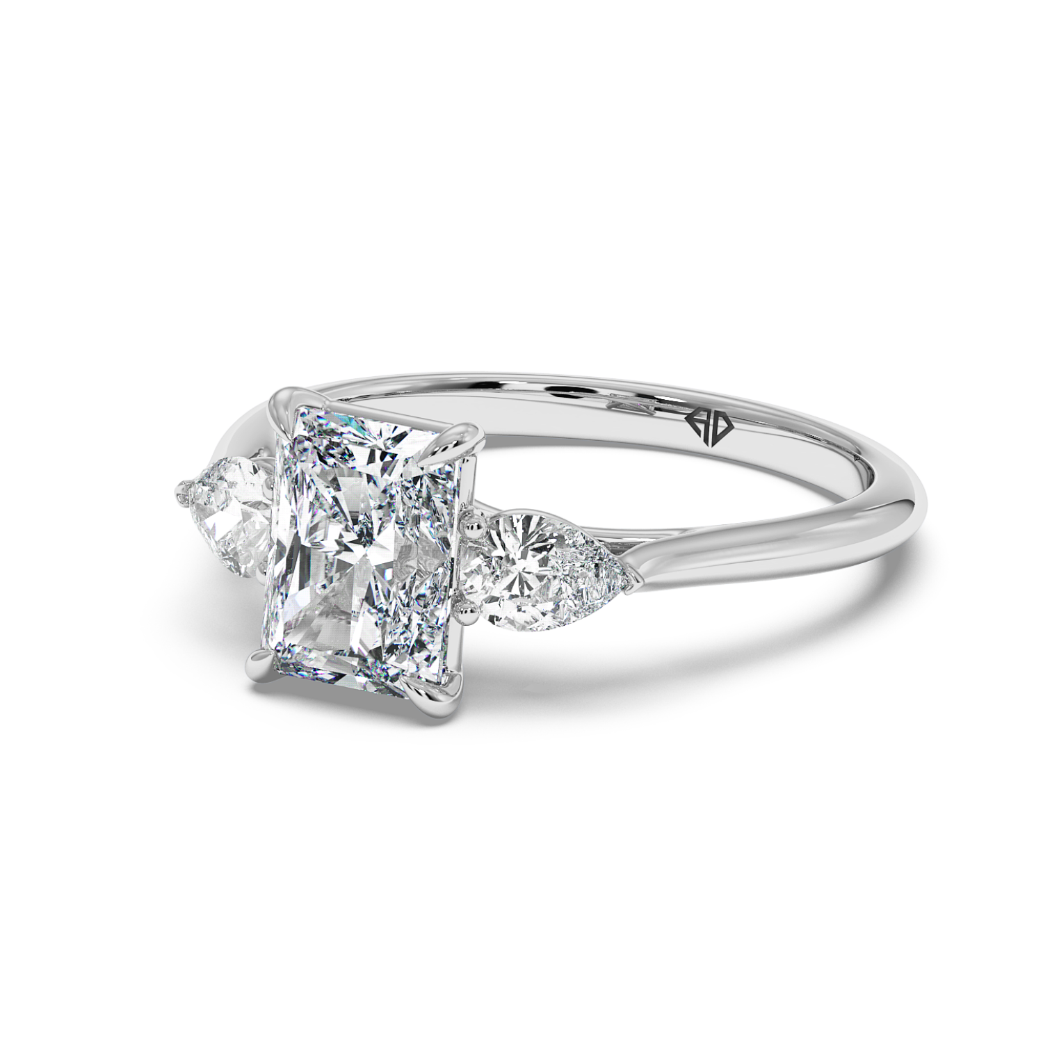 18K White Gold Verona Engagement Ring