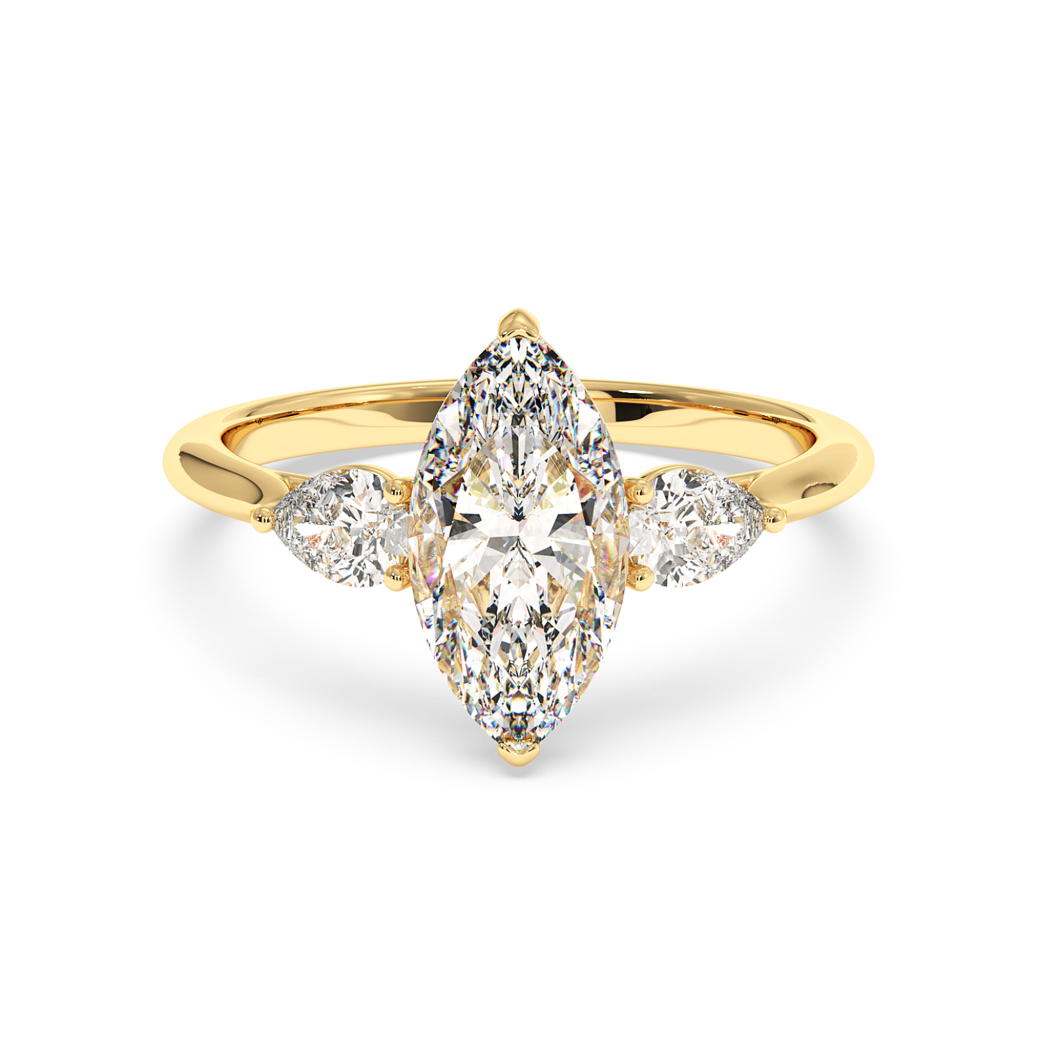 18K Yellow Gold Kassia Engagement Ring