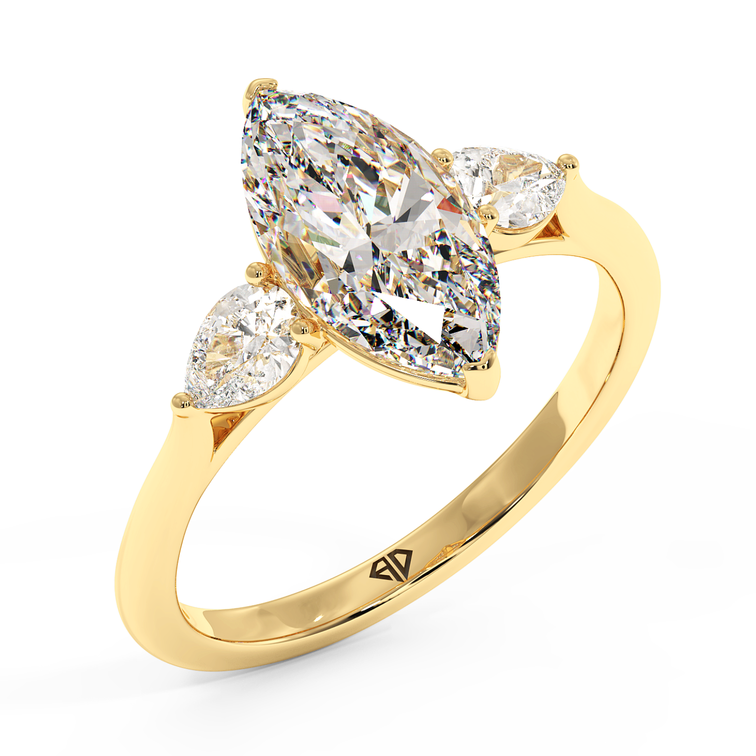 18K Yellow Gold Kassia Engagement Ring