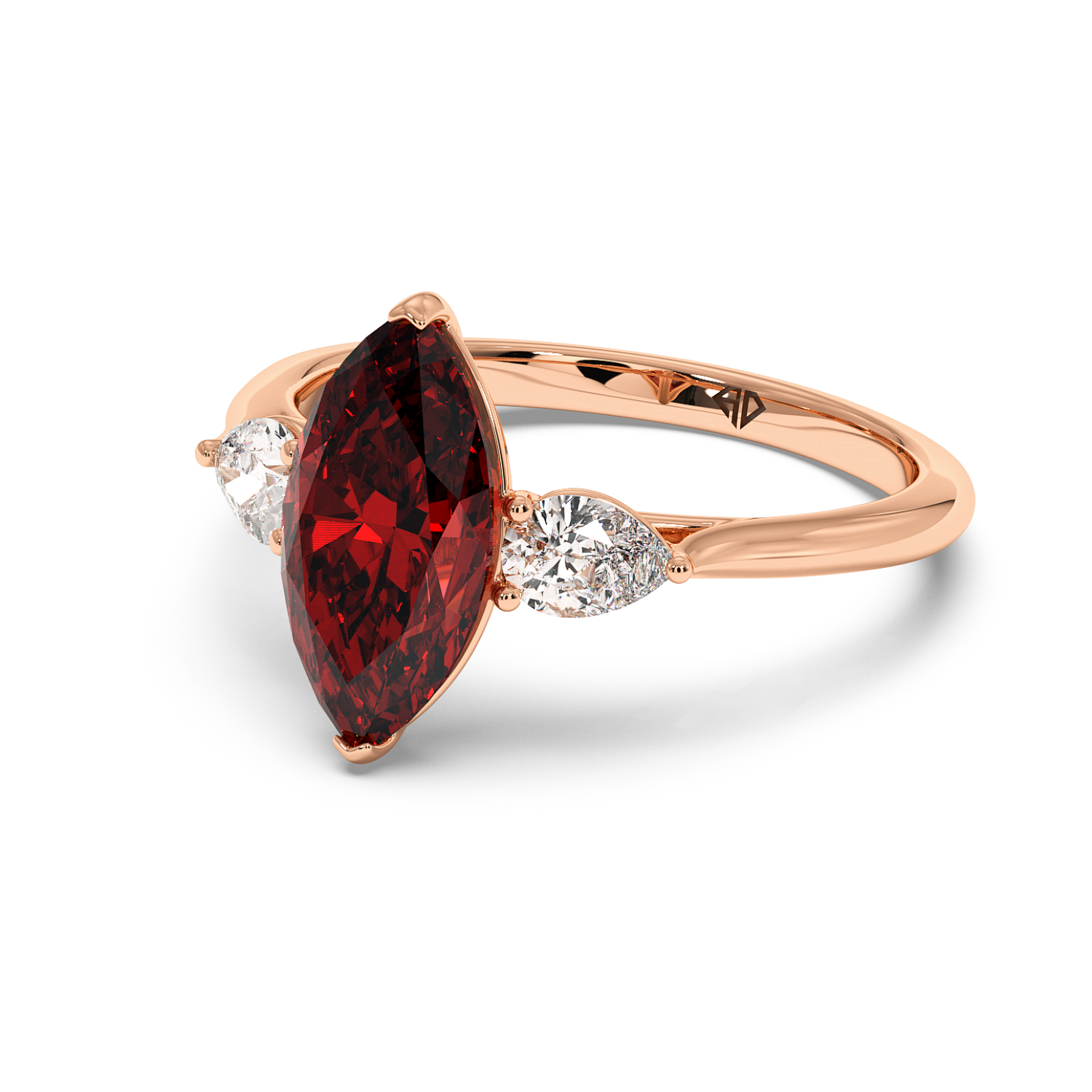 18K Rose Gold Kassia Engagement Ring