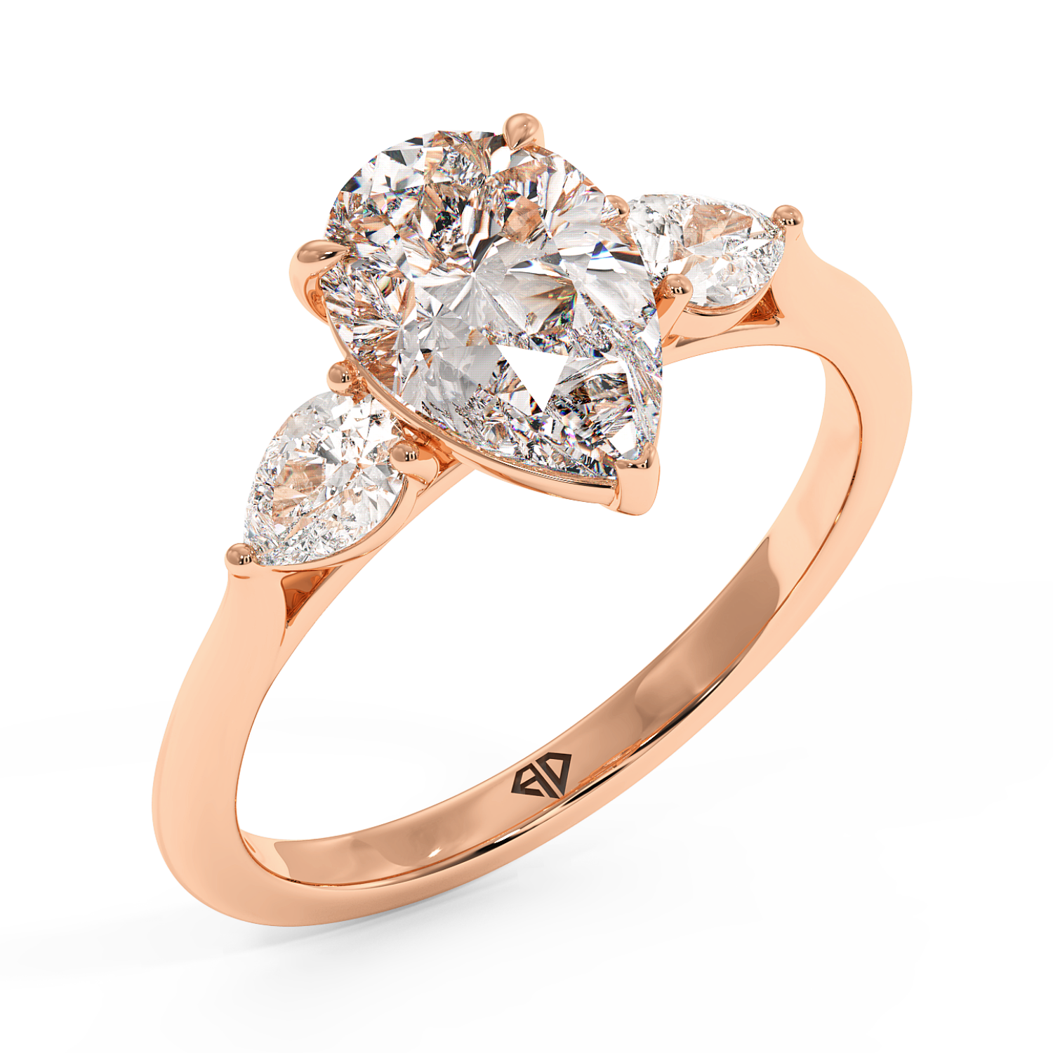 18K Rose Gold Kassia Engagement Ring