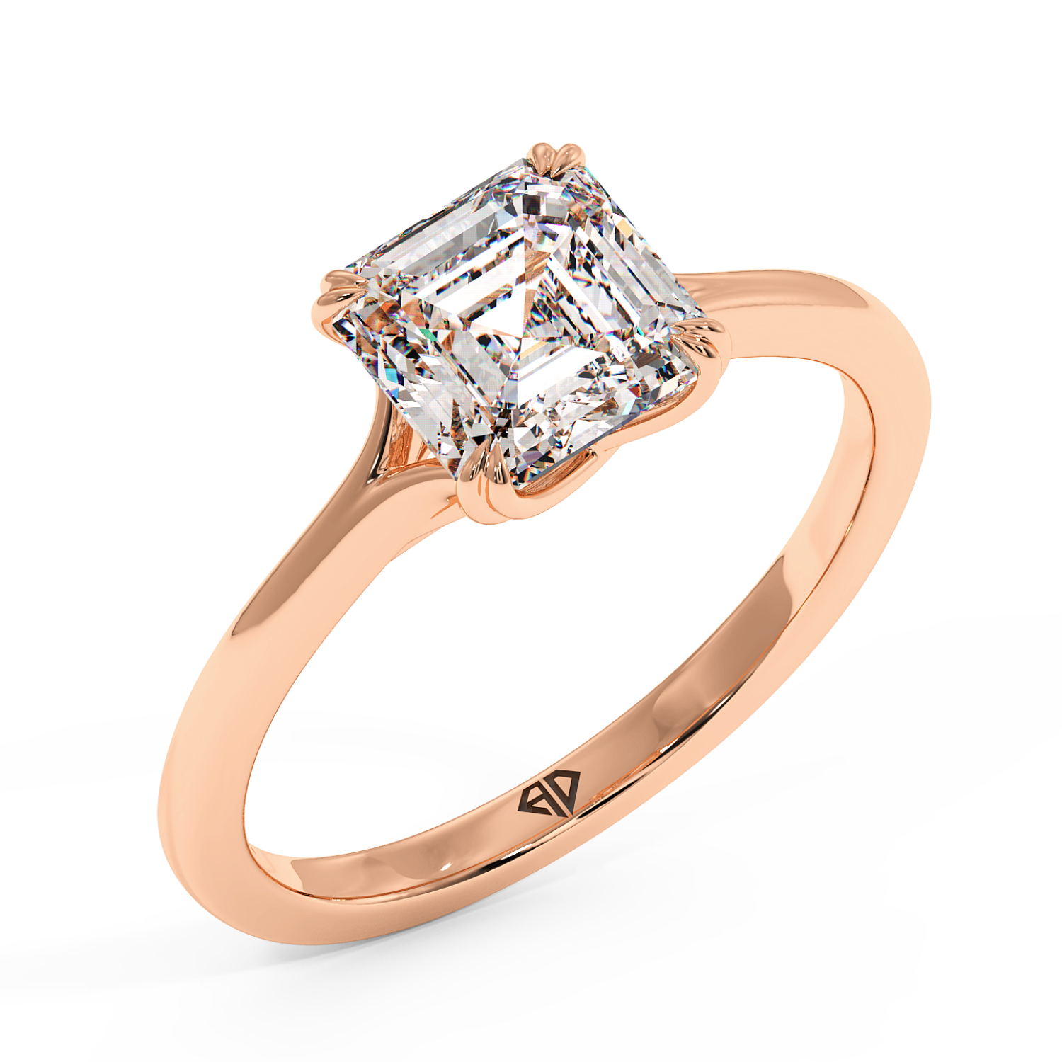 18K Rose Gold Leone Engagement Ring