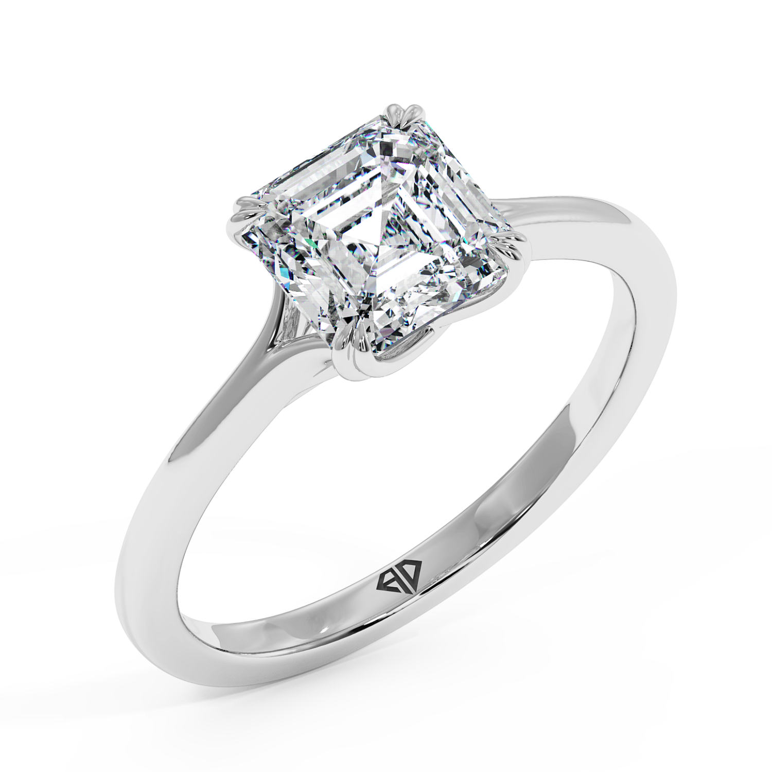 18K White Gold Leone Engagement Ring