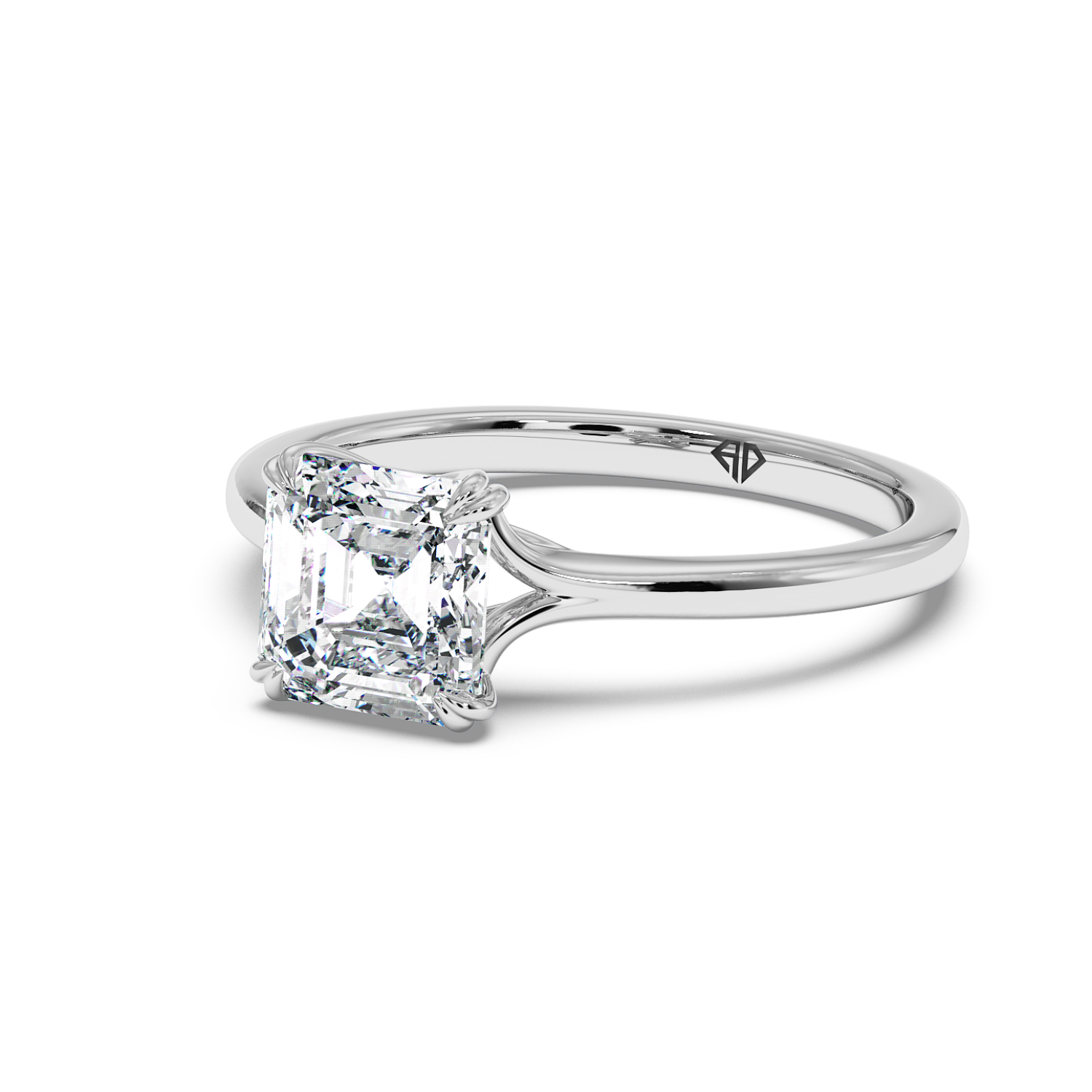 18K White Gold Leone Engagement Ring