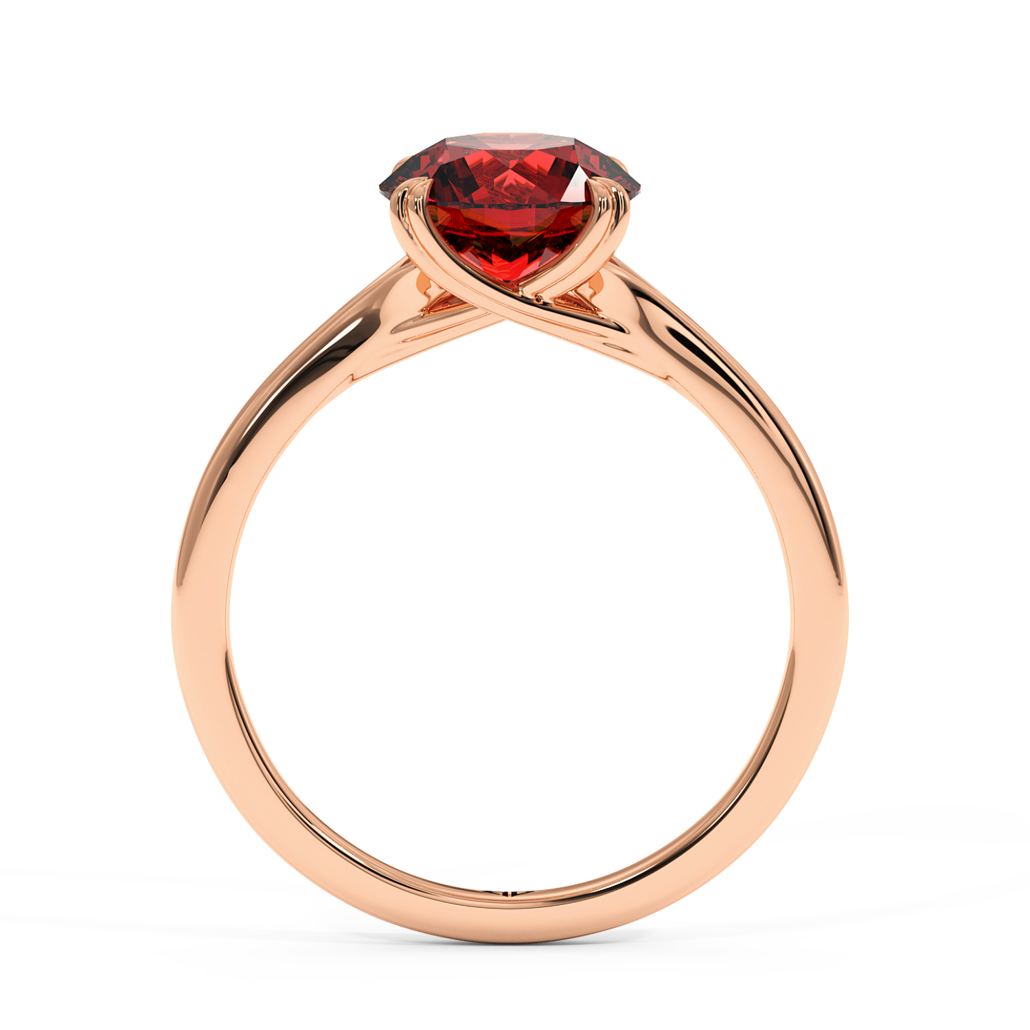 18K Rose Gold Leone Engagement Ring