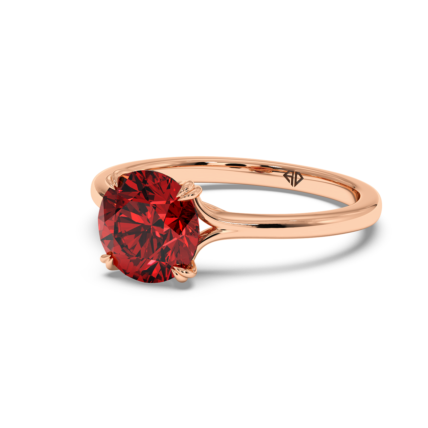 18K Rose Gold Leone Engagement Ring