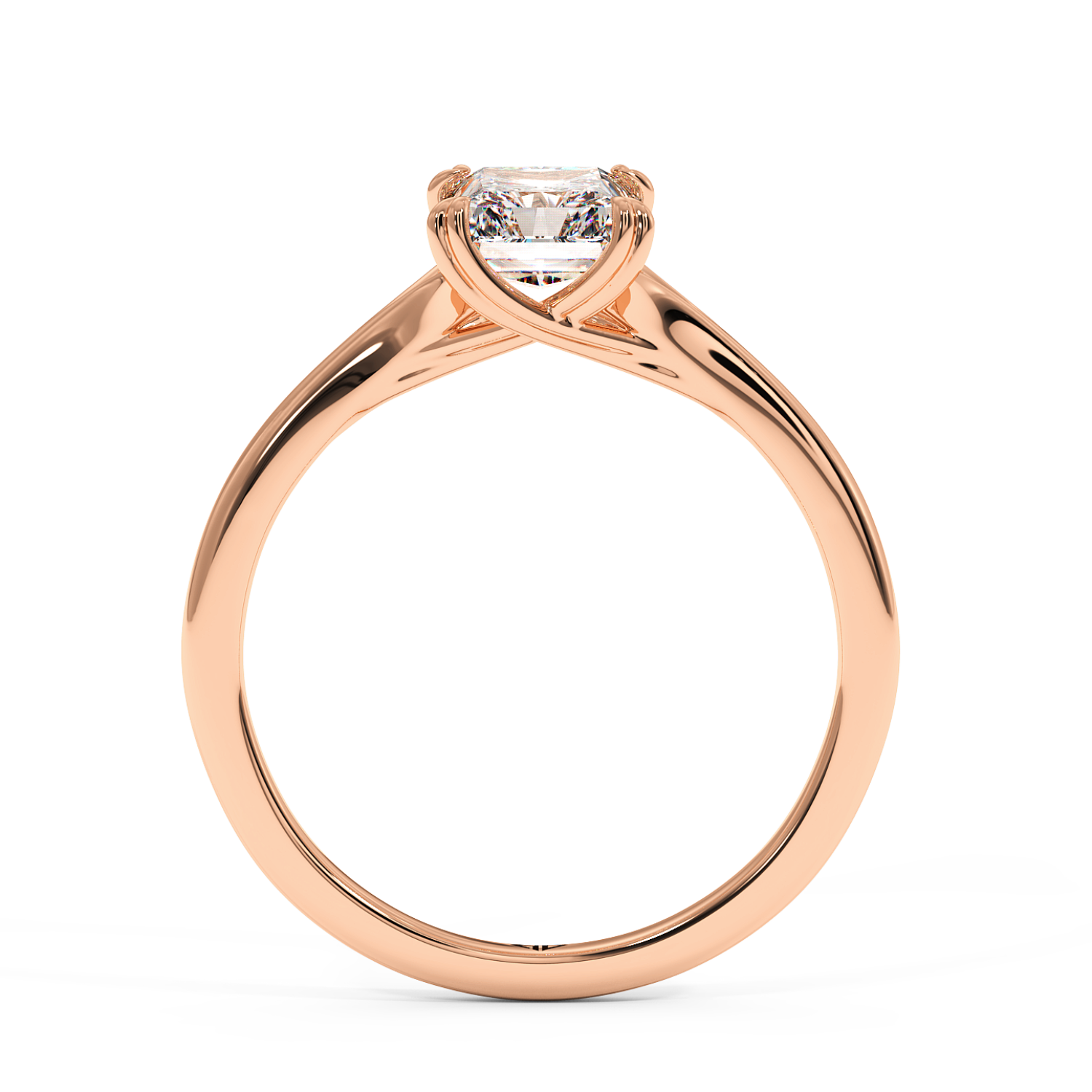 18K Rose Gold Leone Engagement Ring